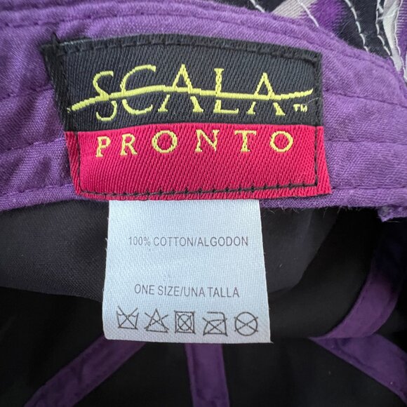 Scala Pronto Wide Brim, Floppy, Sun Hat, 100% Cotton, Floral Design, Excellent! - Picture 11 of 15